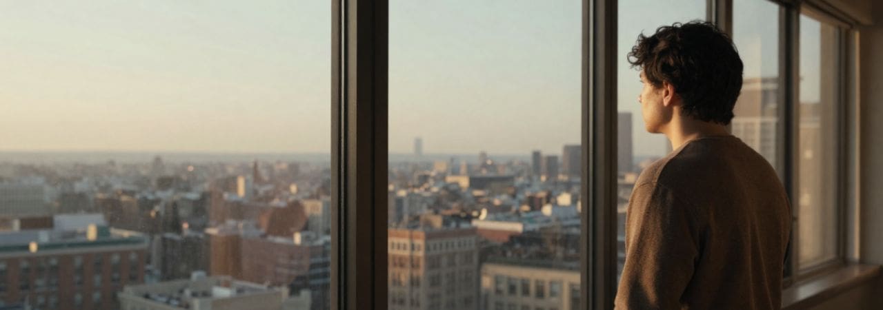 Person looking toward the future — life transition therapy at 2nd Story Counseling Chicago